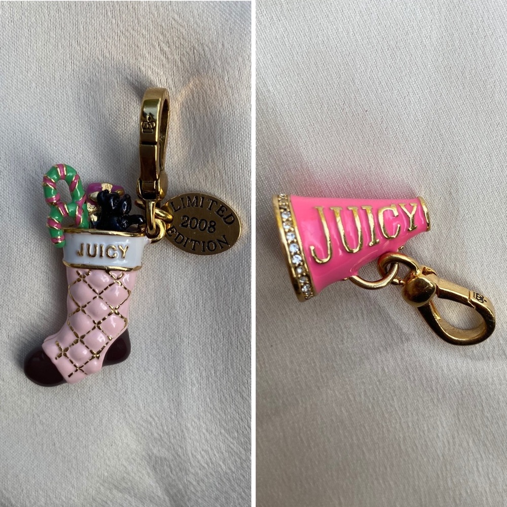 Two Juicy Couture Charms